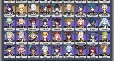 Genshin impact -AR 57 Ayato+Hutao+raiden+ayaka+cyno