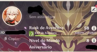 Conta Genshin AR 58 região NA - 11 5*, DPS fortes