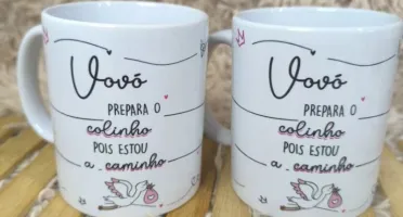 Caneca Personalizada para Anúncio de Nascimento