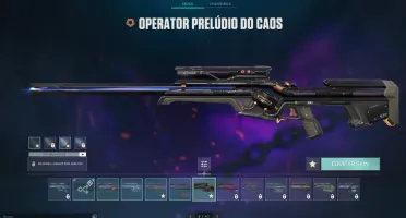Conta valorant com várias SKINS, faca e chaveiro imortal.