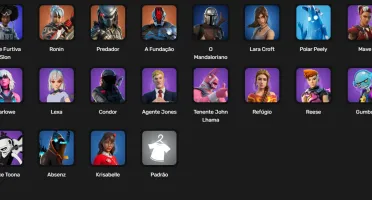 Conta de fortnite com lara croft + 20 skin