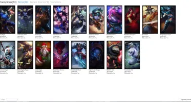 Conta LOL , 53 Champs , 18 Skins , Runa AP/AD , Bronze 2