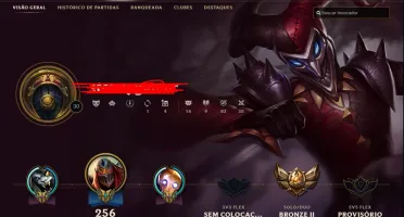 Conta LOL , 53 Champs , 18 Skins , Runa AP/AD , Bronze 2