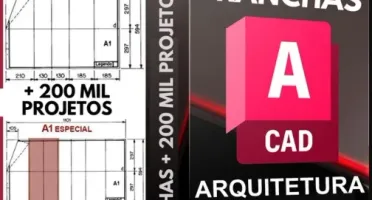 Pranchas Abnt + Templates + 200 Mil Projetos Autocad