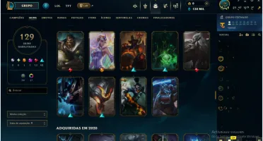 CONTA DE LOL Lvl 409 / Gold IV / 129 Skins / Annieversário