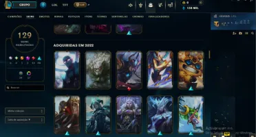 CONTA DE LOL Lvl 409 / Gold IV / 129 Skins / Annieversário