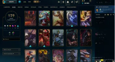 CONTA DE LOL Lvl 409 / Gold IV / 129 Skins / Annieversário