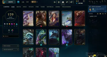 CONTA DE LOL Lvl 409 / Gold IV / 129 Skins / Annieversário