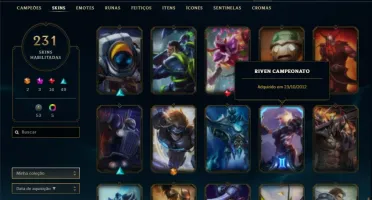 Conta ouro 1 com Rammus Rei e Riven Campeonato 2012 MAIN ADC