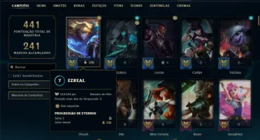 Conta ouro 1 com Rammus Rei e Riven Campeonato 2012 MAIN ADC