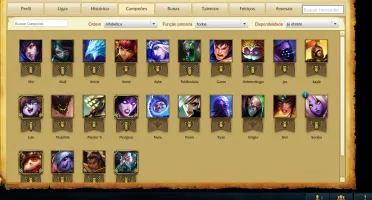 CONTA LOL 24HEROES/4SKINS/2PAG RUNA/19 ICONES