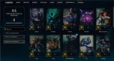 Unrnaked com 35 Champs e 3 Skins