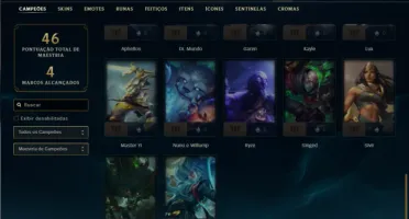 Unrnaked com 35 Champs e 3 Skins