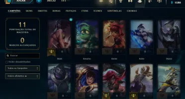 CONTA DE LOL UNRANKED C/ KATARINA ACADEMIA DE BATALHA