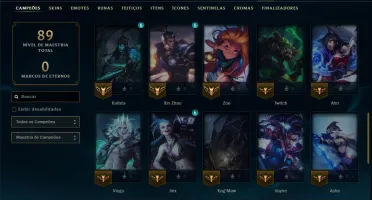 Unranked com 45 Champs e 8 Skins