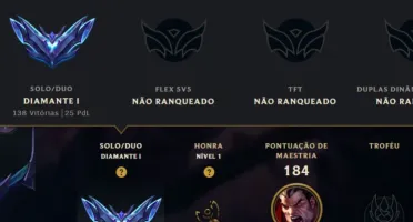 Conta D4 Lol Mono Top/Mid