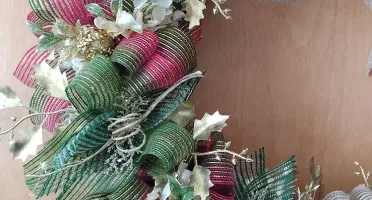 Guirlanda Rústica de Natal (60cm)