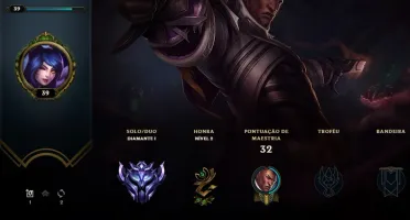 conta lol smurf diamante 1 67% wr