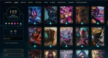 Ouro 4 com 150 Champs e 154 Skins ( TOP / MID / JG )