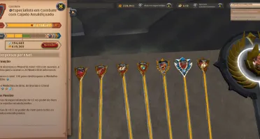 Conta albion 500m de fama,700+ adagas, amaldiçoado e fire.