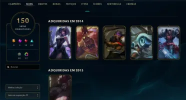 Conta LoL de 2012