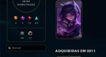 Conta LoL de 2012