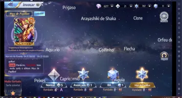 Conta Saint Seiya Awakening top