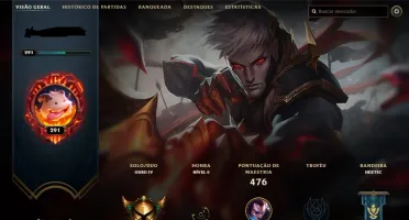 CONTA LOL 2016, LVL 290 110+ SKINS 3 VITORIOSAS.