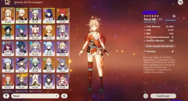 Kazuha+Venti+Yoimiya+Raiden+Diluc+Túmulo do lobo+2 armas 5*