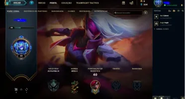 Conta lol smurf com skin Kat