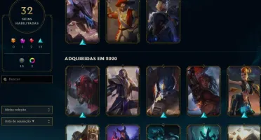conta lol, plat 4, mais de 20k de essencia azul