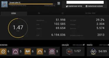 Conta Crossfire (9 Vip's + de 15 MN + varios personagens)