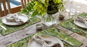 Jogo Americano de Papel - Floresta Tropical (12 Unidades)