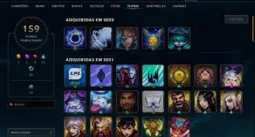 Conta gold 4, Com Troca de senha e email. 107 Skins