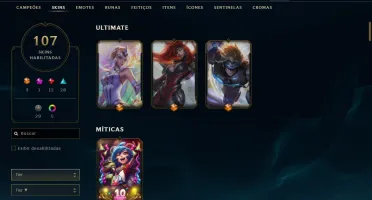 Conta gold 4, Com Troca de senha e email. 107 Skins