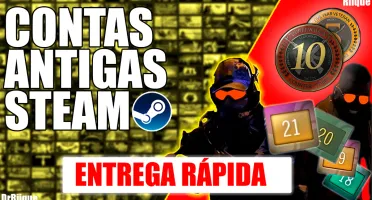 Conta Steam Antiga 01-21 Anos | Medalhas 5 E 10 Anos Cs2