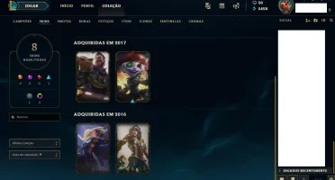 Conta League of Legends Platina 2