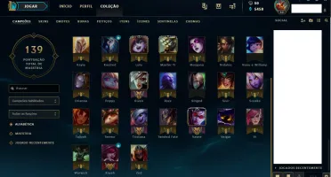 Conta League of Legends Platina 2