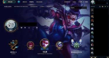 CONTA LEAGUE OF LEGENDS DIAMANTE 5 75PDL