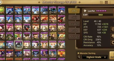 Summoners War Global com Luci Leo 51LV3R Leah Deborah Liam