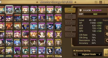 Summoners War Global com Luci Leo 51LV3R Leah Deborah Liam