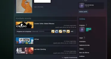 Conta Steam 15 Anos com CS:GO Prime Status Upgrade