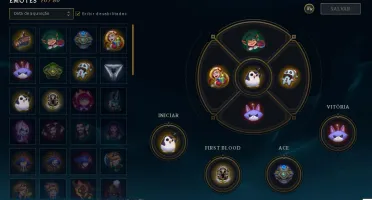 CONTA COM 100 CHAMPS E 47 SKINS PLATINA 4