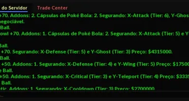 Conta pxg Gold, 470+, eng 100 com shiny charm