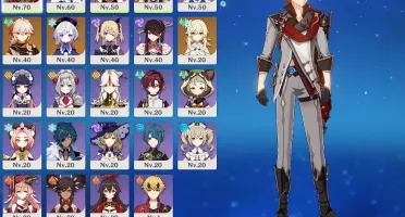 kazuha, childe, tumulo do lobo e falcão Ar35