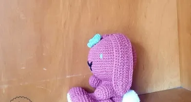 coelha melvina e coelho melvin (cada) amigurumi