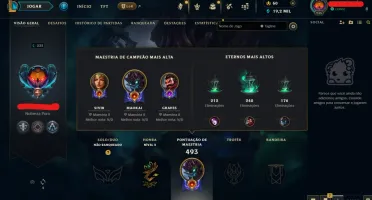 Conta League of Legends Full Acesso - 119 Champs e 48 Skins