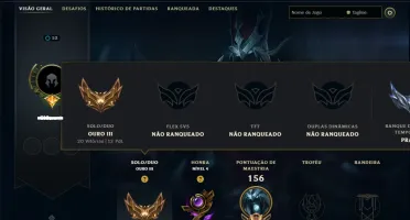 Ouro 3 com 65 Champs e 10 Skins