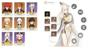 CONTA GENSHIN AR55 YELAN DILUC ESPADA ÁSPERA AYAKA ZHONG