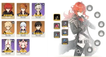 CONTA GENSHIN AR55 YELAN DILUC ESPADA ÁSPERA AYAKA ZHONG
